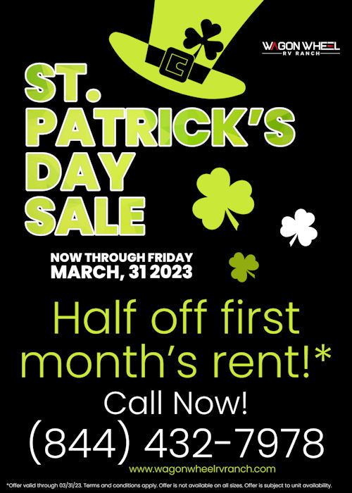 Wagon Wheel RV Ranch In Haslet, Texas offers drive up Storage, covered